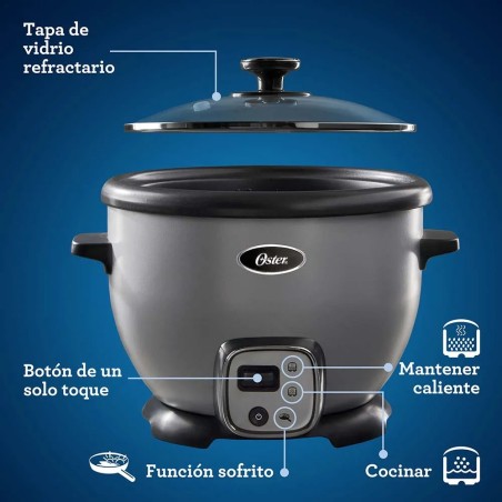OLLA ARROCERA OSTER 12TZS GRIS SOFRITO CKSTRC7030S 
