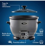 OLLA ARROCERA OSTER 12TZS GRIS SOFRITO CKSTRC7030S 