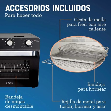 HORNO FREIDORA AIRE OSTER 22LTS TSSTTVMAF1NS