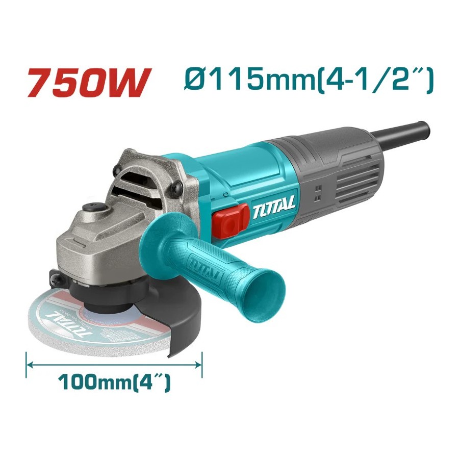 ESMERILADORA ANG INAL TOTAL 4 1/2 42V 2BAT UTAGLI4128112 1280W