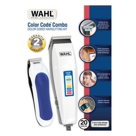CORTADORA WAHL 9314-1708 20PZ COMBO COLOR CODE   