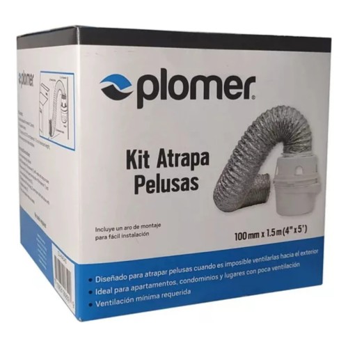 KIT ATRAPA PELUSA 4" X DUCTO 150CM P/SECAD COFLEX K45AS (6) 