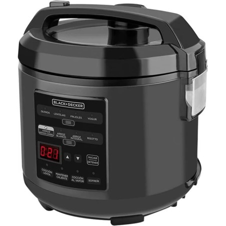 OLLA MULTIUSOS B+D 3LTS MCH14 DIGITAL 12 EN 1 NEGRA