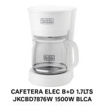 CAFETERA ELEC B+D 1.7LTS JKCBD7876W BLCA