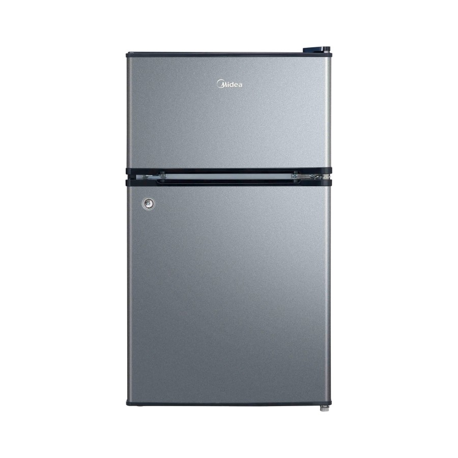 REFRI MIDEA MINI BAR 3.4P MDRT87CCDLS-CA 2 PUERTAS SILVER