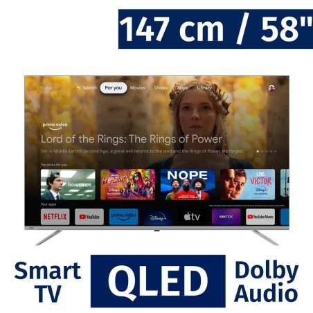 TV LED JVC 58" SMART 4K GOOGLE LT-58KB538 BT