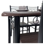 COMEDOR 4 SILLAS METAL/MADERA CO-8024 TAIKE 