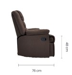 SILLON SALA RECLINABLE TAIKE LINO CAFE SA-4310/62
