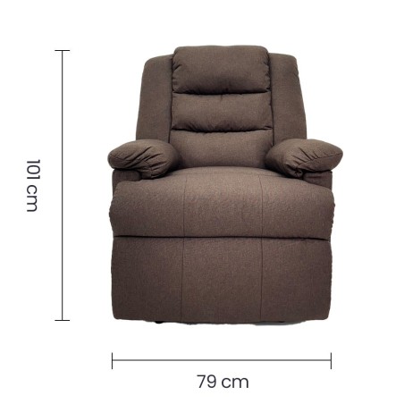 SILLON SALA RECLINABLE TAIKE LINO CAFE SA-4310/62