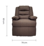 SILLON SALA RECLINABLE TAIKE LINO CAFE SA-4310/62