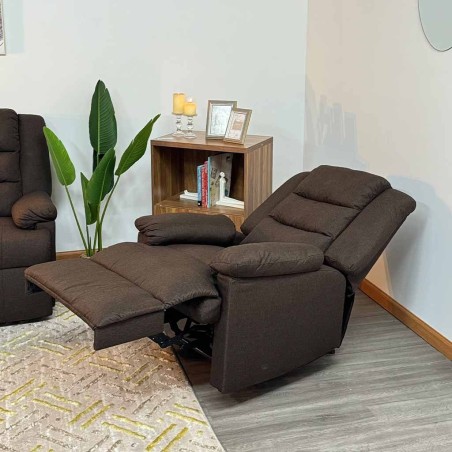 SILLON SALA RECLINABLE TAIKE LINO CAFE SA-4310/62