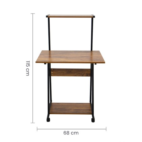 ESCRITORIO COMPUTO 68X52X115CM OM-2124 TAIKE OFICINA