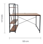 ESCRITORIO COMPUTO 120X64X121 OM-2127 TAIKE OFICINA