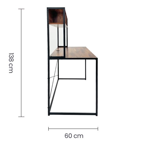 ESCRITORIO COMPUTO 121X60X138CM OM-2128 TAIKE OFICINA