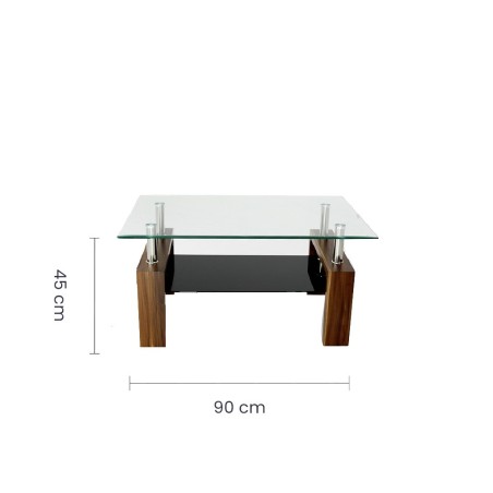 MESA CENTRO RECT MODERNA 90X60X43CM ME-7023 TAIKE 