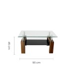 MESA CENTRO RECT MODERNA 90X60X43CM ME-7023 TAIKE 