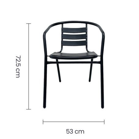 SILLA BUTACA NEGRA EX-7164 TAIKE 