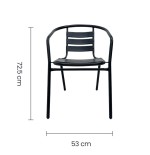 SILLA BUTACA NEGRA EX-7164 TAIKE 