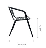 SILLA BUTACA NEGRA EX-7164 TAIKE 