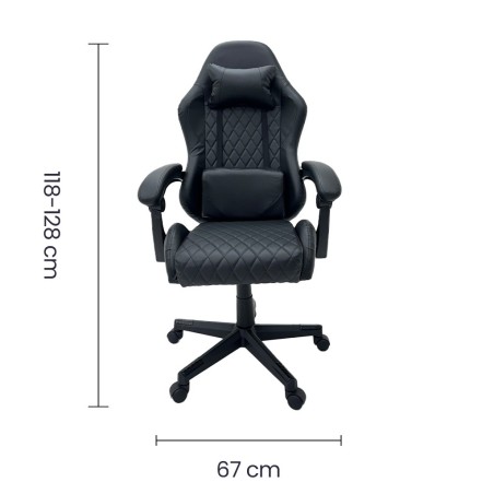 SILLA GAMER VINILO NEGRO OS-2185 TAIKE