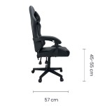 SILLA GAMER VINILO NEGRO OS-2185 TAIKE