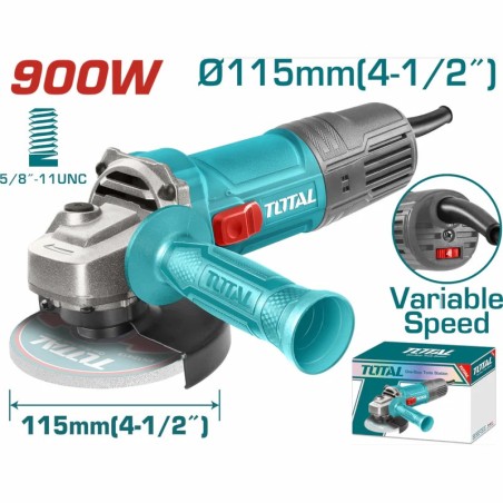 ESMERILADORA ANG TOTAL 4 1/2" 900W UTG1091155653 VARIABLE