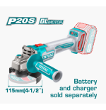ESMERILADORA ANG TOTAL 4 1/2" 20V C/1B UTAGLI2011587/ 11522