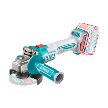 ESMERILADORA ANG INAL TOTAL 4 1/2 20V 1 BAT UTAGLI271531 1000W 4AH 