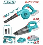 SOPLADORA INAL TOTAL + ASPIRADORA 20V UTOSLI240998 