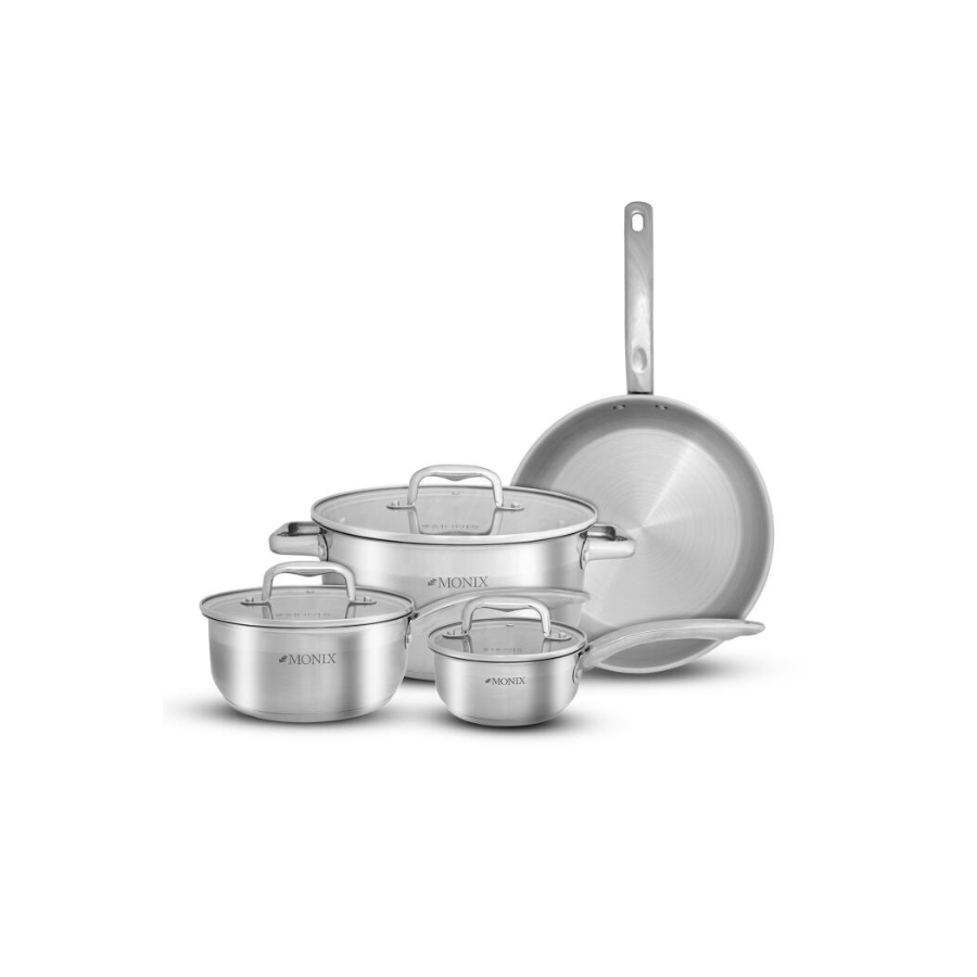 JUEGO OLLAS MONIX STEEL MASTER 7PCS INOX