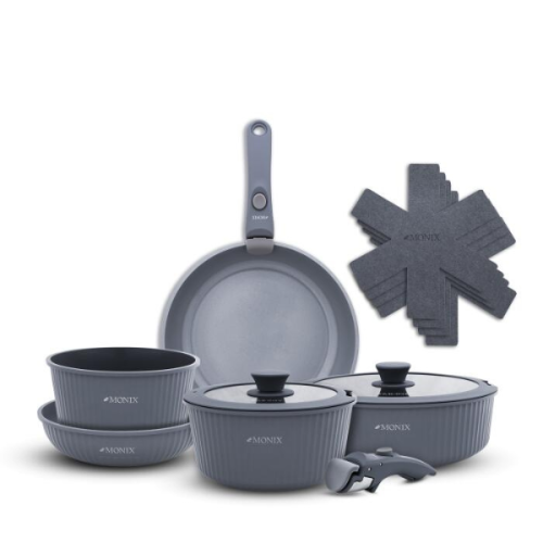 JUEGO OLLAS MONIX CERAMICA 13PCS APILAB COOKWARE