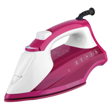 Plancha de vapor BLACK+DECKER Suela de Cerámica roja