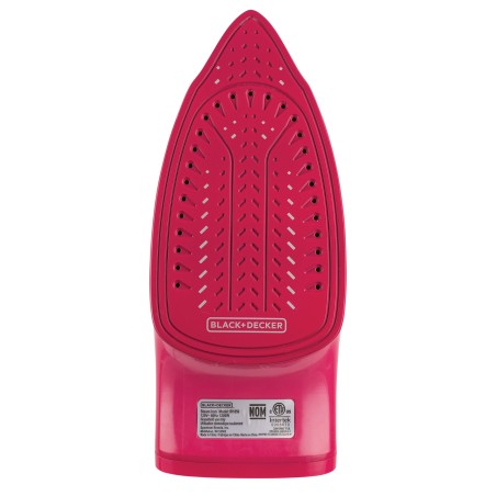 Plancha de vapor BLACK+DECKER Suela de Cerámica roja