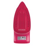 Plancha de vapor BLACK+DECKER Suela de Cerámica roja
