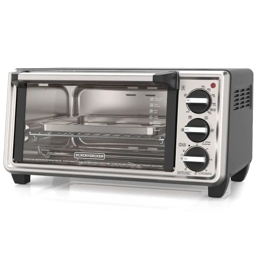 Horno tostador Black+Decker de 4 rebanadas, TO4130-0SDLA