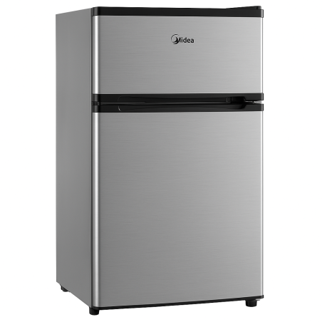 REFRI MIDEA MINI BAR 3.4P MDRT87CCDLS-CA 2 PUERTAS SILVER