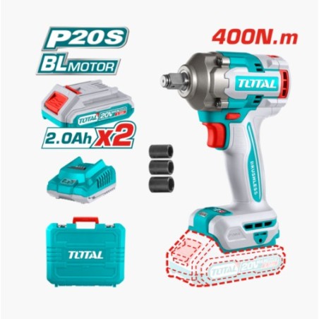 PISTOLA IMPACTO TOTAL 20V + TALADRO UTCKLI20275