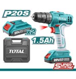TALADRO PERC INAL TOTAL 20V BL 1/2 UTIDLI20602/20668 2BAT C/EST 