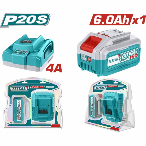 SET CARGADOR TOTAL C/1 BATERIA 6.0AH UTFBCPK1416
