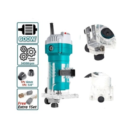 ROUTER TOTAL PALMA 600W 1/4" UTLT6001