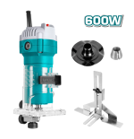 ROUTER PALMA TOTAL 600W 1/4" UTLT6001 + JUEGO CUCHILLAS 12PCS