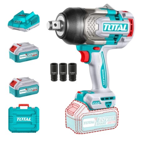 PISTOLA IMPACTO INAL TOTAL 20V 3/4 S/BAT TIWLI201351 1350NM  