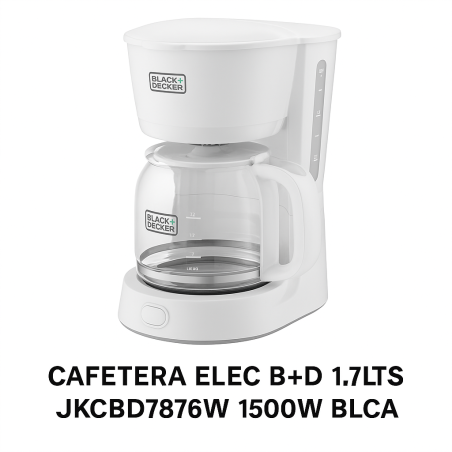CAFETERA ELEC B+D 1.7LTS JKCBD7876W 1500W BLCA