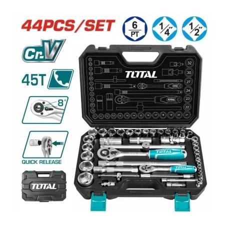 JUEGO CUBOS TOTAL 1/4-1/2 44PCS THT421441