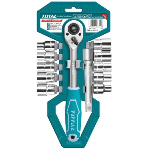 JUEGO CUBOS TOTAL 1/2" 12PZS THT141121