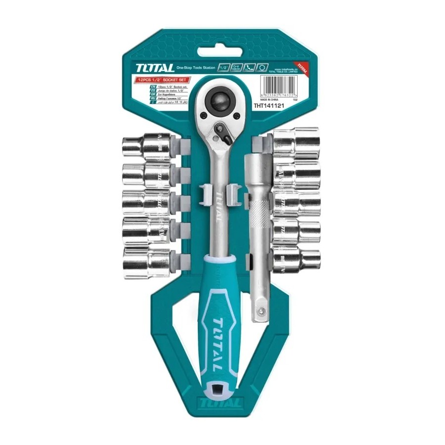 JUEGO CUBOS TOTAL 1/2" 12PZS THT141121