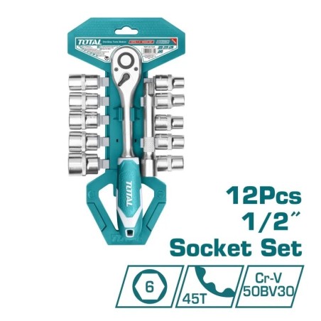 JUEGO CUBOS TOTAL 1/2" 12PZS THT141121