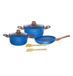 JUEGO DE OLLAS MONIX GRANITO COLORES 7PZS 49016