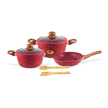JUEGO DE OLLAS MONIX GRANITO COLORES 7PZS 49016