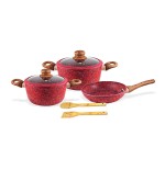 JUEGO DE OLLAS MONIX GRANITO COLORES 7PZS 49016